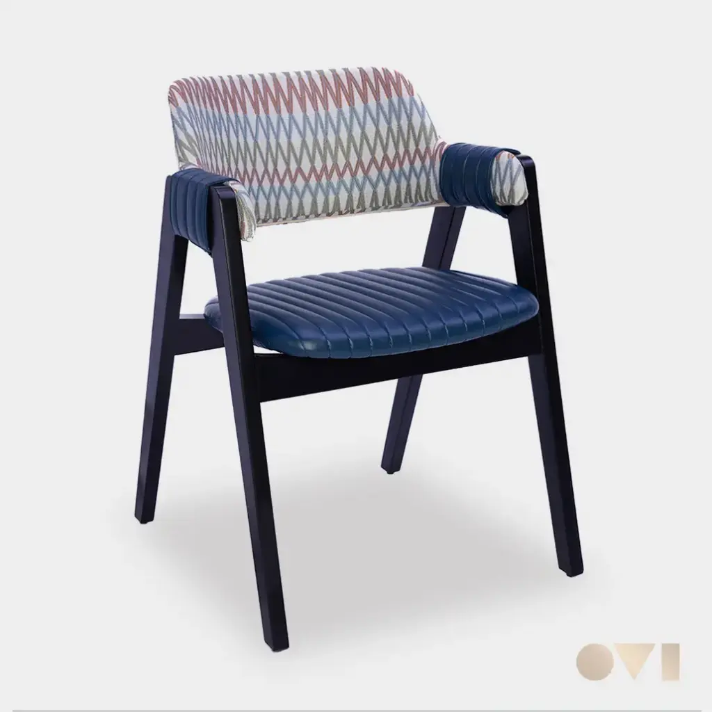 BRAVO | RESTAURANT MIXED MATERIAL WOODEN ARMCHAIR